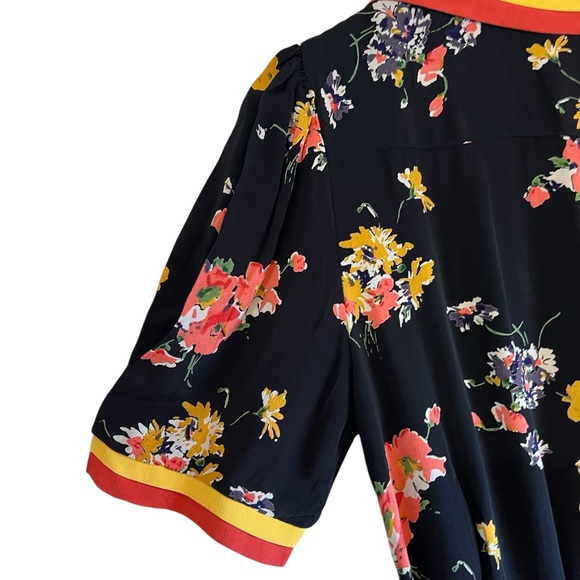 The Seamstress of Bloomsbury Roma Dress in Black Mayflower like new condition - Picture 14 of 16